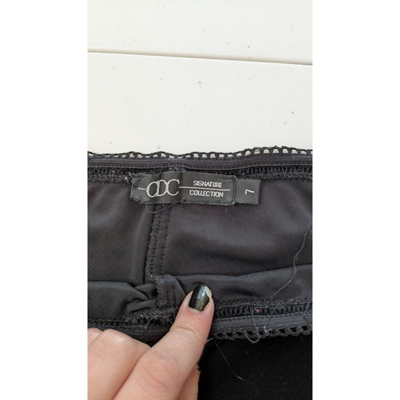 CDC Signature Collection Women's 7 BLACK Velvety STRETCH Beaded Dress Pants - Picture 5 of 10